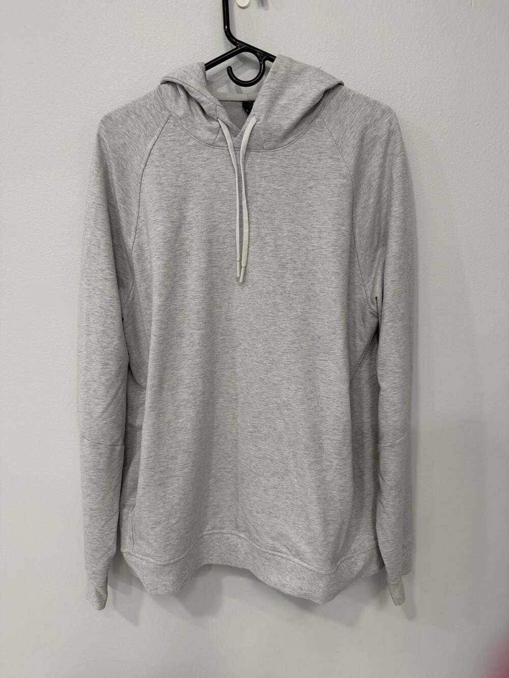 Lululemon Athletica Men's Grey Heathered Pullover Hoodie Sweatshirt XL